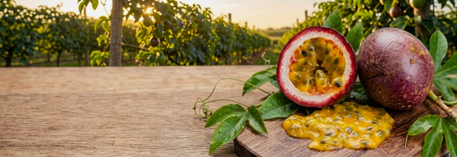 Banner image featuring passion fruit pulp – exotic fruits and vegetables online
