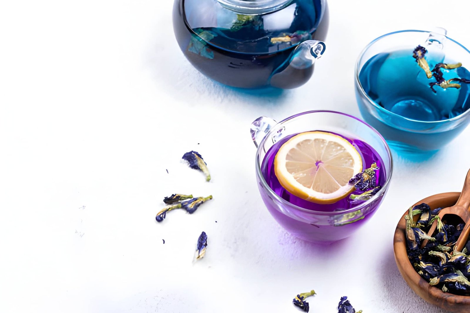 Banner image featuring blue tea – exotic fruits and vegetables online
