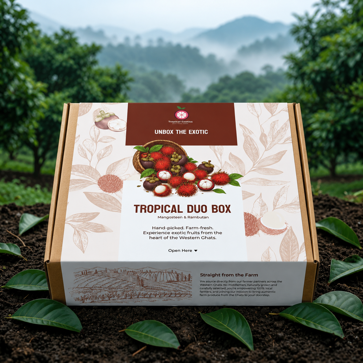 Tropical Duo Fruit Box (Mangosteen & Rambutan)